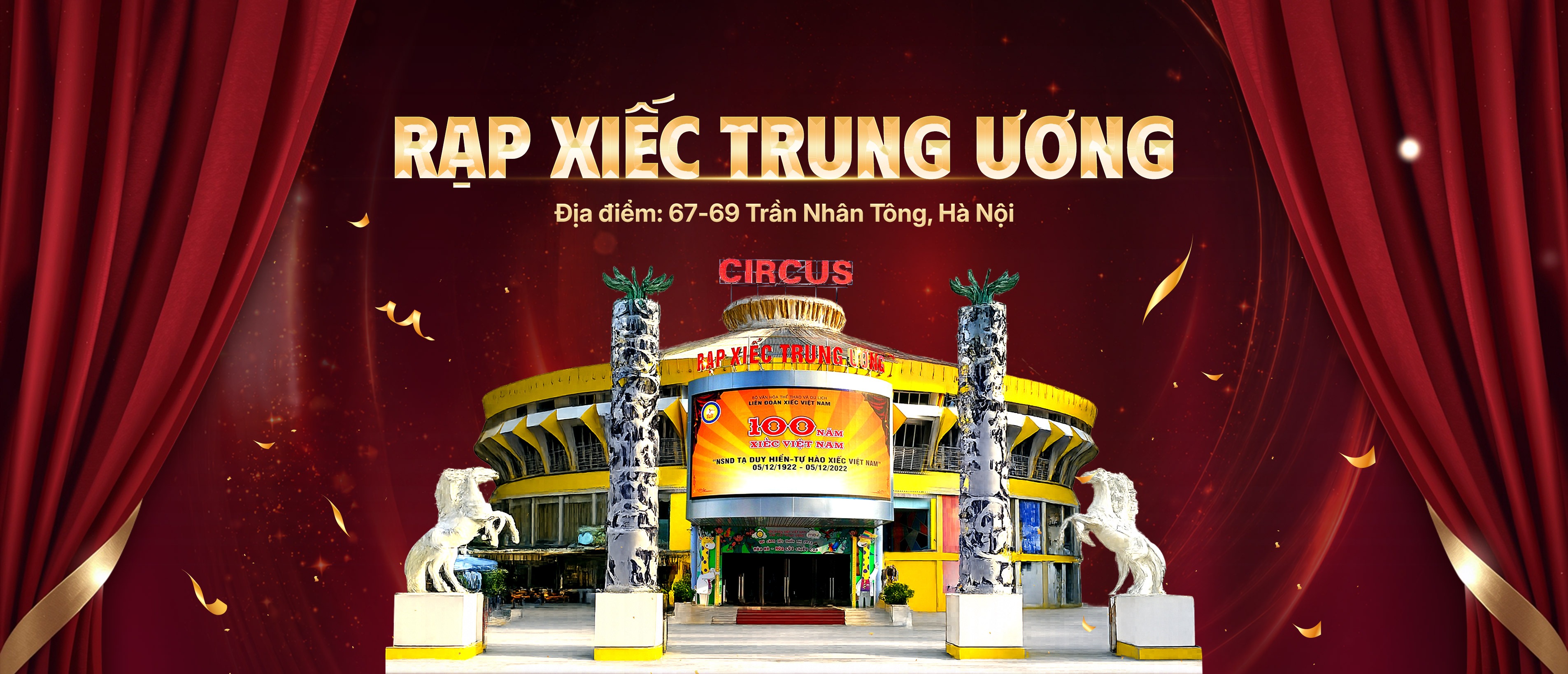 Banner giới thiệu Rạp xiếc Trung Ương