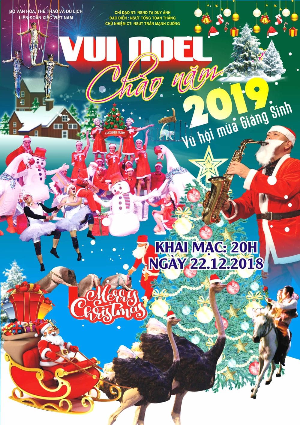 Tưng Bừng chương trình “Vũ Hội Mùa Giáng Sinh” vui Noel chào Năm Mới 2019 tại Rạp Xiếc Trung Ương