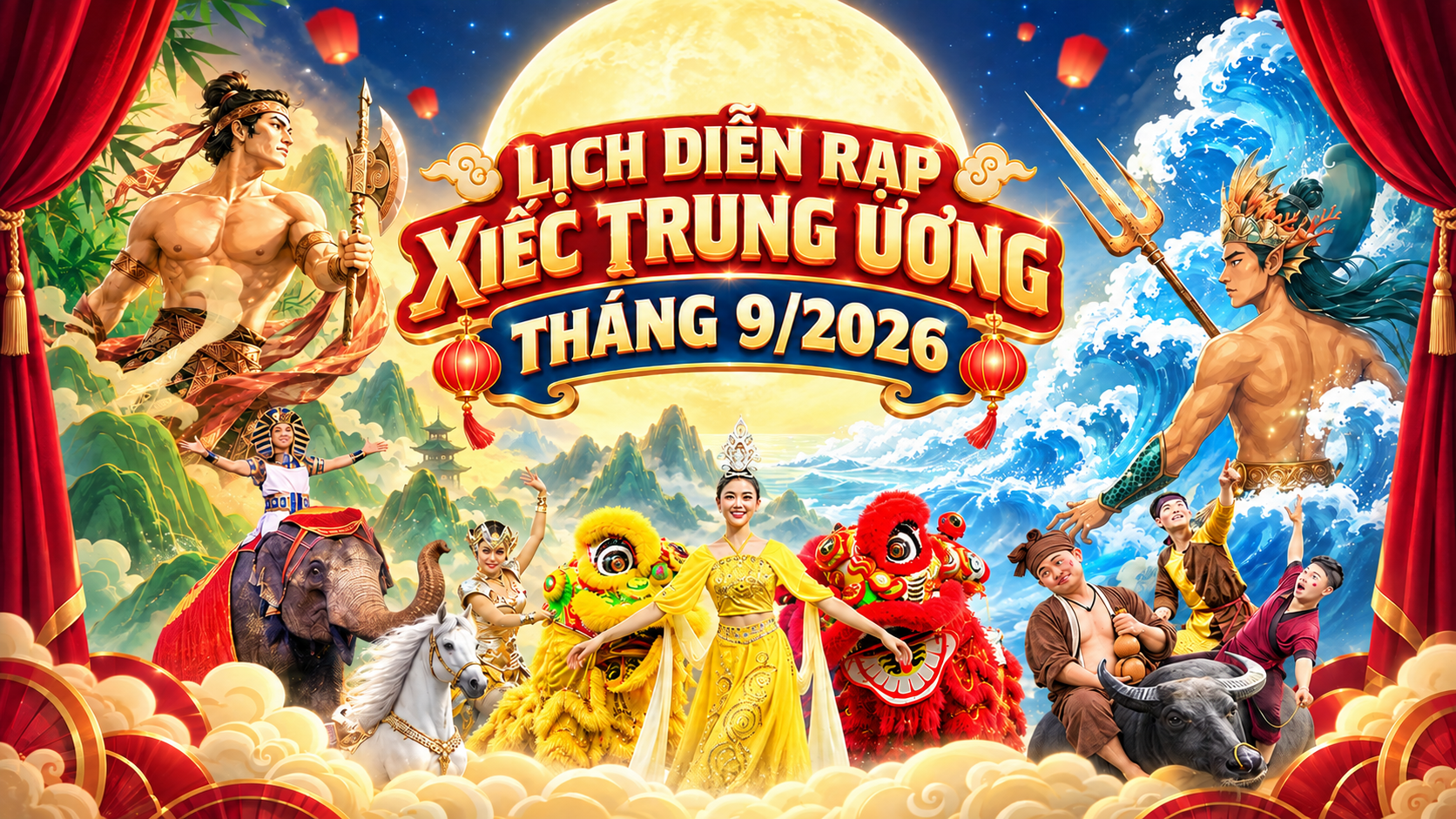 Cập nhật lịch diễn Rạp xiếc Trung Ương tháng 9/2026 mới nhất